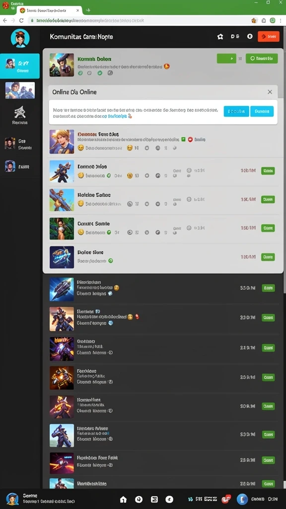 Screenshot menunjukkan tampilan menu utama yang menarik.