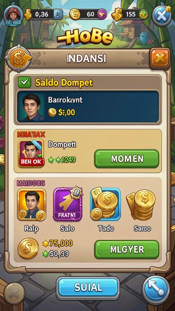 Tampilan utama game 8QR yang menarik.