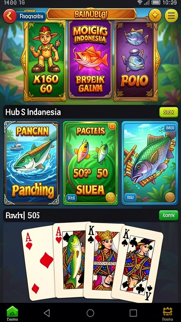 Berbagai pilihan permainan judi yang menggugah selera.