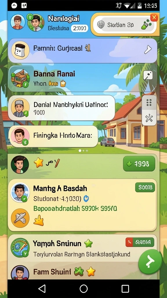 Tampilan awal yang menarik dan penuh warna.