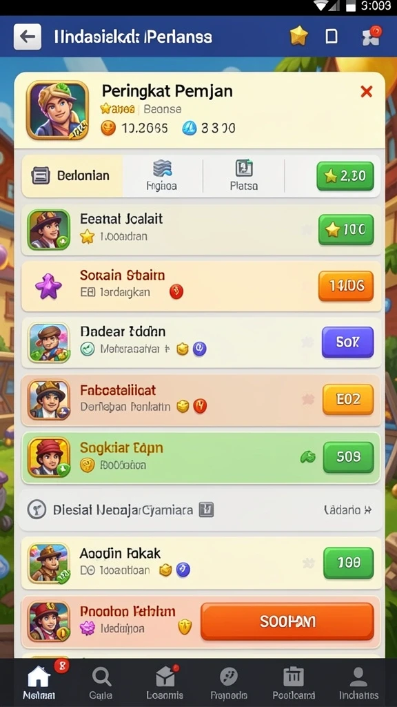 Tampilan permainan slot yang menarik dan modern.