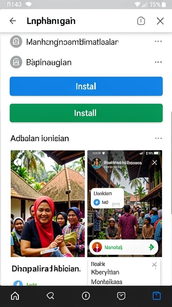 Tangkapan layar memperlihatkan karakter utama dalam aksi.