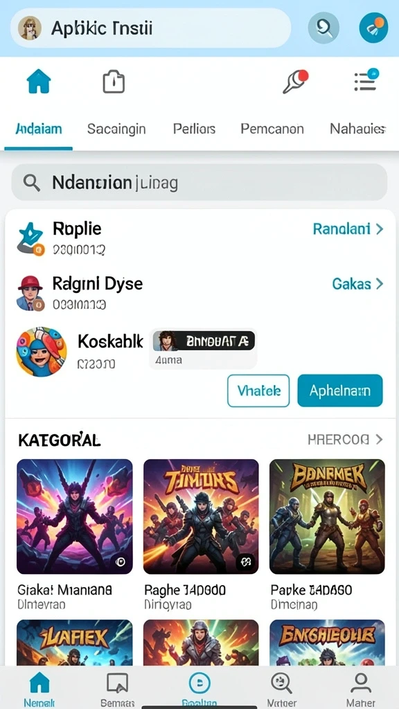 Tampilan antarmuka yang menarik dan user-friendly.