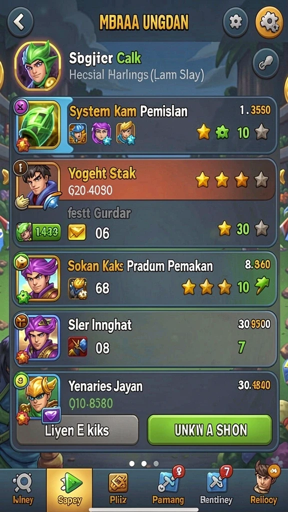 Mode kompetisi yang mengasyikkan dengan leaderboard.