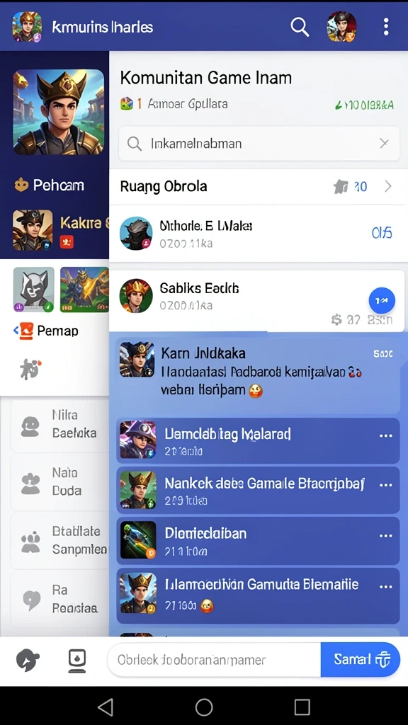 Tampilan antarmuka yang menarik dan user-friendly.