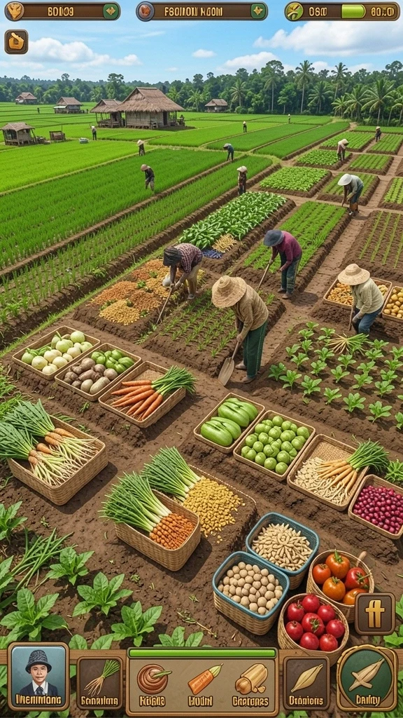 Menu permainan yang beragam dan mudah dinavigasi.