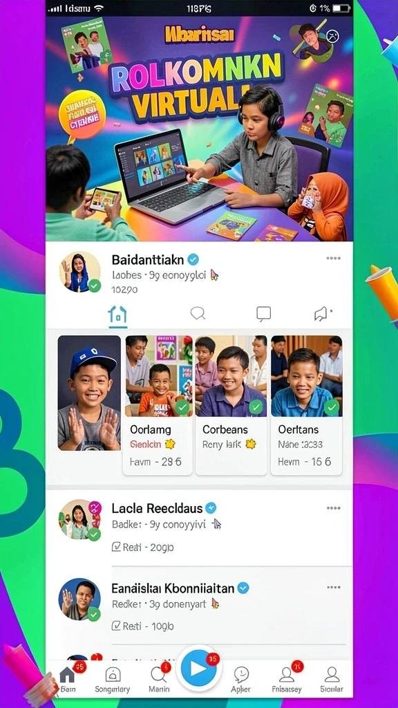 Antarmuka pengguna yang mudah dinavigasi dan menarik.