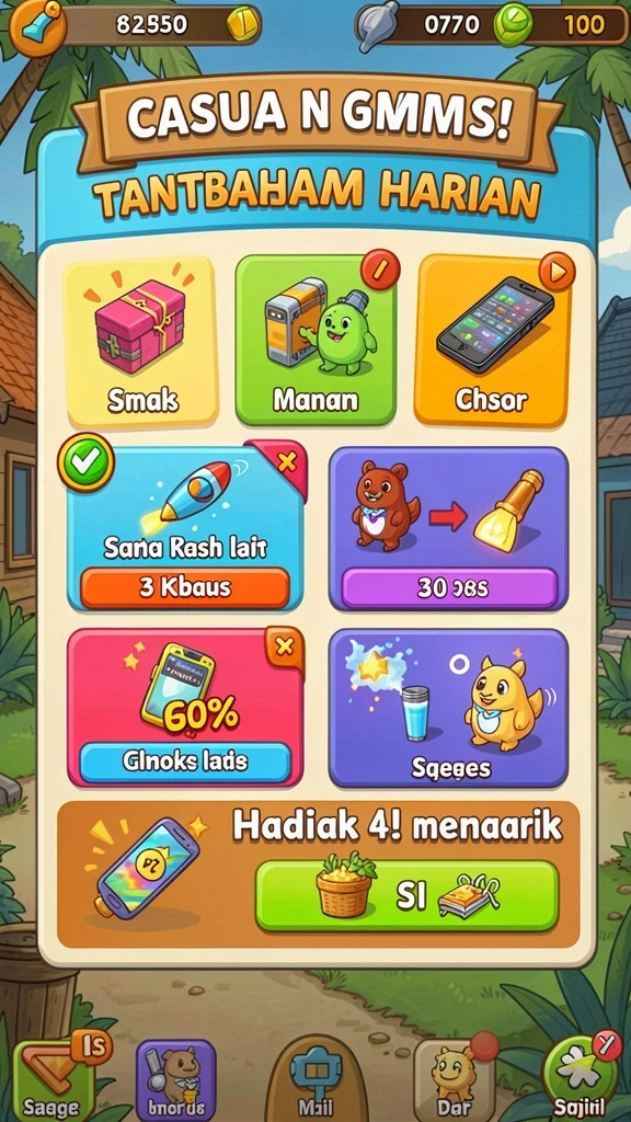 Karakter unik yang siap menemani petualangan.