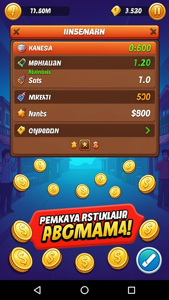 Tangkapan layar menunjukkan misi petualangan yang menegangkan.