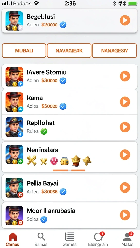 Tantangan seru di setiap level yang membuat ketagihan.