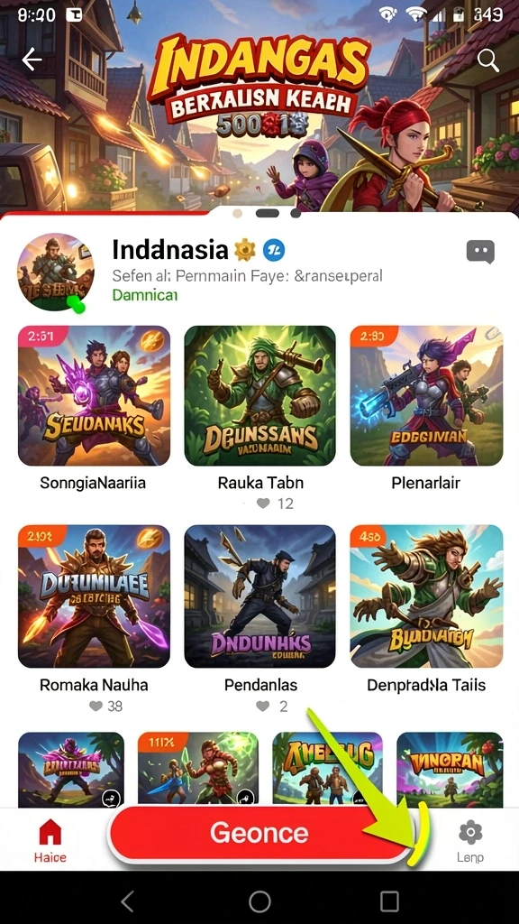 Fitur interaksi sosial antar pemain.