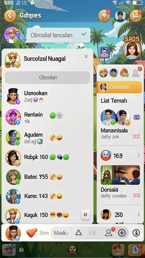 Tampilan antarmuka yang bersih dan menarik.