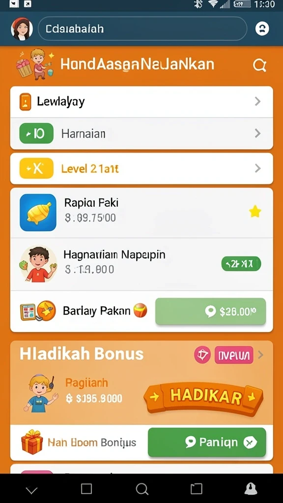 Tampilan antarmuka yang mudah digunakan dan menarik.
