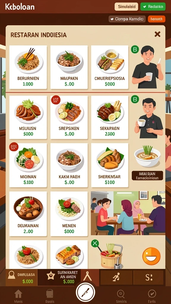 Berbagai pilihan permainan judi online yang tersedia.