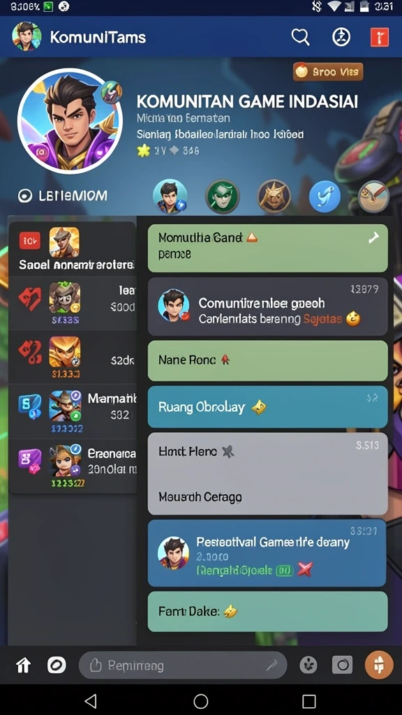 Screenshot menunjukkan aksi seru dalam permainan.